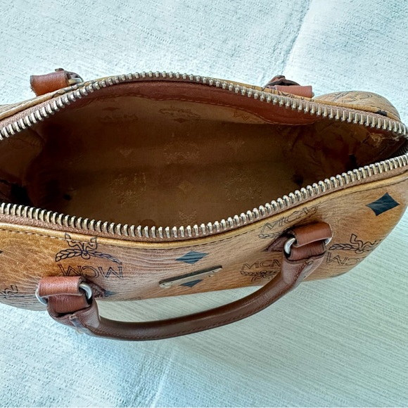 MCM Mini Visetos Boston Bag - Picture 8 of 10